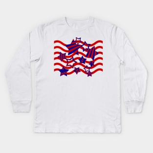 Stars and Stripes Forever Kids Long Sleeve T-Shirt